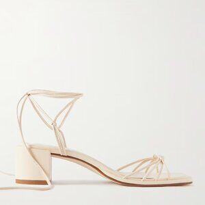 Aeyde Serafina Cream Strappy Sandals